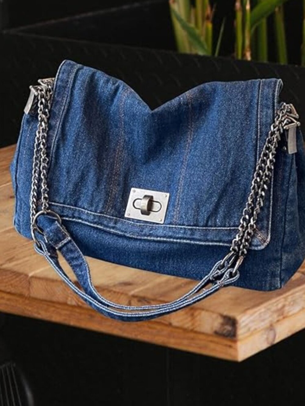 Denim Shoulder Bag Handbag Cowgirl Jeans Accessory New